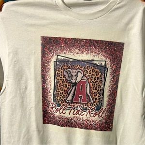 Alabama Glitter Roll Tide Shirt